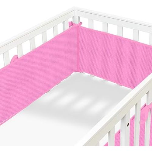 2 in1 Mesh Sets, Anti-Collision,Full Coverage on All Sides,Suitable for Full-Size (Pink)