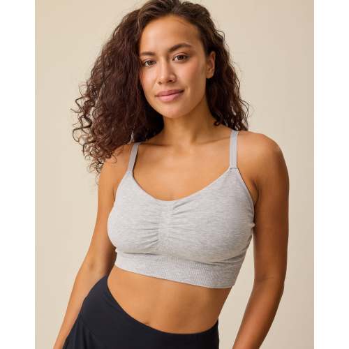 Sublime® Bamboo Hands-Free Pumping Lounge & Sleep Bra | Deep Burgundy - Kindred Bravely