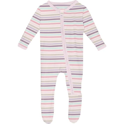 KicKee Baby & Toddler Zipper Footie – Ultra-Soft Viscose from Bamboo Pajamas with Flip Paws & Grips