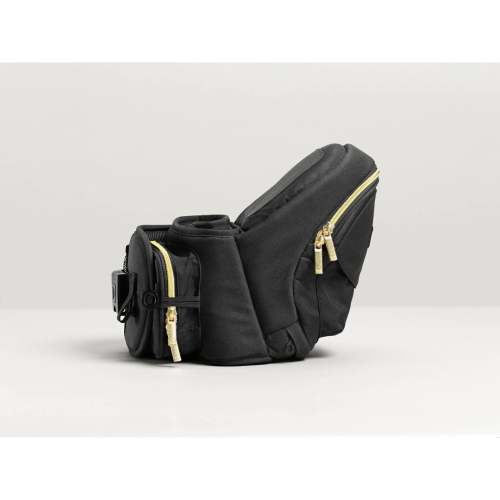 TushBaby Comfort Hip Seat Baby Carrier - Black/Gold