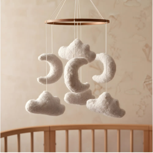 Marshmallow Sky - Baby Mobile