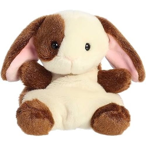 Aurora® Adorable Palm Pals™ Clover Bunny Stuffed Animal - Fun Collectible Plush for Kids and Adult Collectors - Perfect for Decorating Rooms and Birthday Gifts - Brown 4.5 Inches
