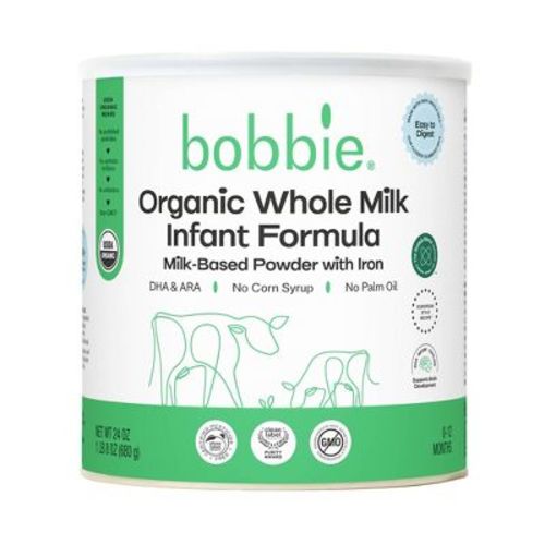 Bobbie Organic Whole Milk Infant Formula Powder - 24oz