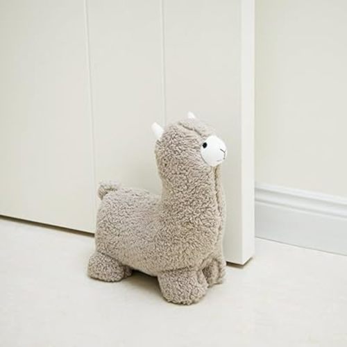 Marwood Cute Door Stopper Decorative Door Stops for Home and Office, Alpaca Weighted Interior Doorstop Fabric Stuffed Animal Door Stopper Floor Decorative