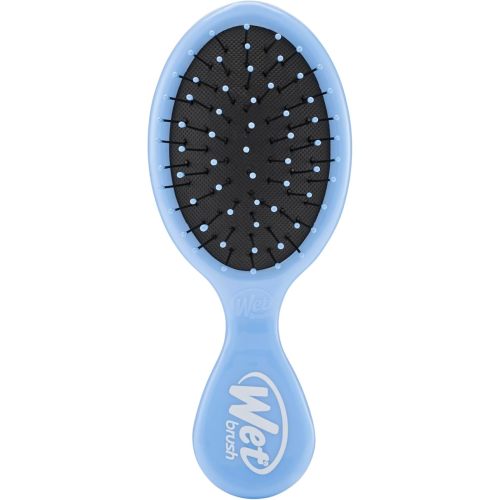 Wet Brush Squirt Mini Detangler Hair Brush, Sky Blue, Perfect Stocking Stuffer for Women & Men, Ultra-Soft IntelliFlex Bristles for Wet & Dry Hair, Gentle, Tangle-Free Holiday Gift for All Hair Types