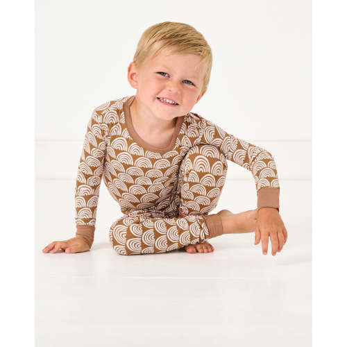 Rust Rainbows Two-Piece Pajama Set - Little Sleepies