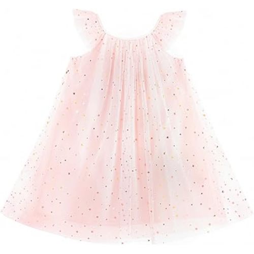 TUTULAND Tutu Dress for Girls - Toddler Black Tulle Dress Girls Sequin Tiered Layered Dress for Birthday Photo Prop