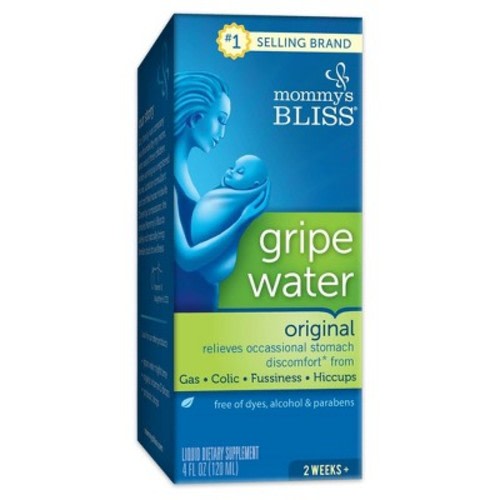 Mommy's Bliss Gripe Water for Babies with Gas, Colic or Stomach Discomfort - 4oz