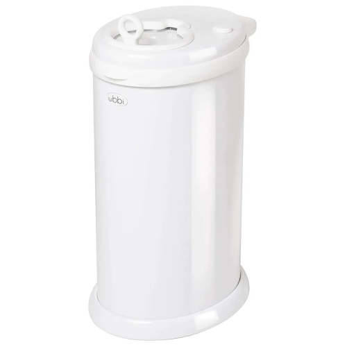 Steel Diaper Pail - White