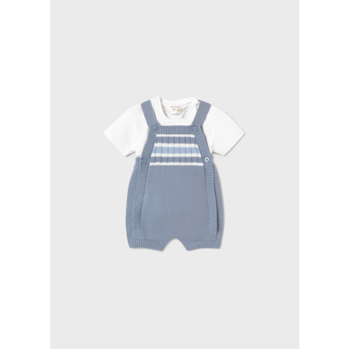 Newborn Boy Dungaree and T-shirt Set