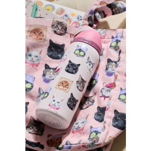 Owala UO Exclusive Cat Collage FreeSip 32 oz Water Bottle