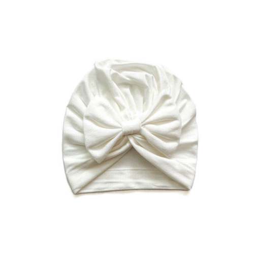 Baby Bow Turban Hat Bamboo Soft Stretchy Newborn Girl - Harp Angel Boutique