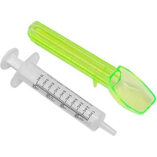 Acu-Life Oral Syringe & Spoon, 10 mL/2 TSP, Accurate Liquid Medicine Calibrator, Ideal for Kids & Adults, Easy-to-Read Measurement, Safe & Durable, Ideal for Medications & Supplements