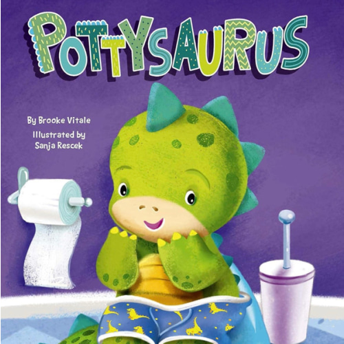 Pottysaurus - Children's Padded Board Book - Potty Training