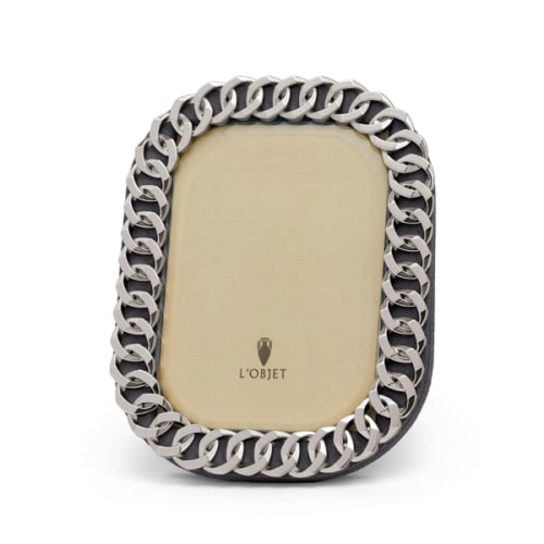 Cuban Link Frame - Platinum - 5 x 7