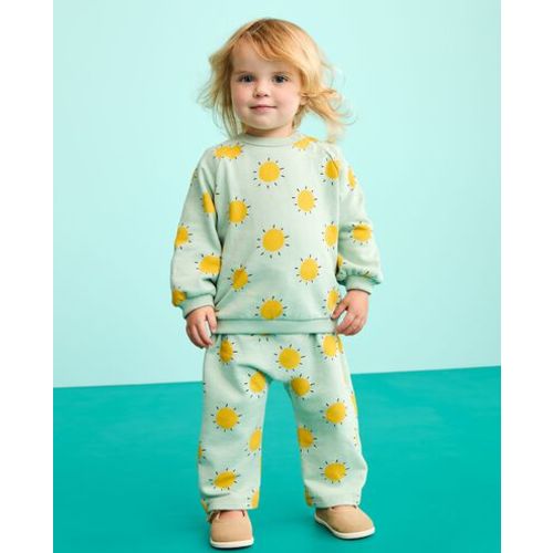 Baby French Terry Sweatshirt & Sweatpants Set