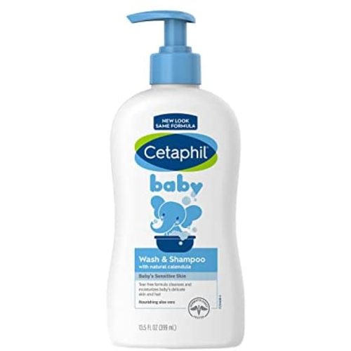 Cetaphil Baby Wash & Shampoo with Organic Calendula |Tear Free | Paraben, Colorant and Mineral Oil Free | 13.5 Fl. Oz (Packaging May Vary)