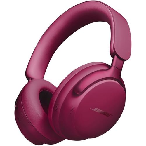 Bose QuietComfort Ultra Wireless Noise Cancelling Headphones with Spatial Audio, Over-The-Ear Headphones with Mic, Up to 24 Hours of Battery Life, Deep Plum - Limited Edition
