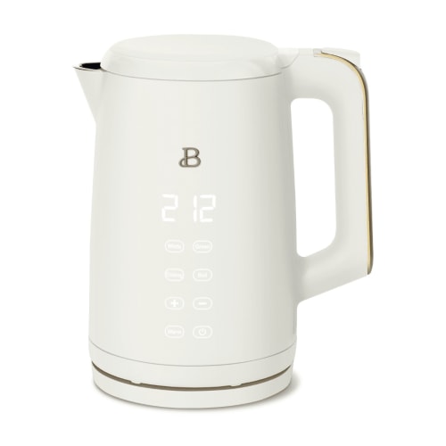 Free Shipping! Beautiful 1.7-Liter Electric Kettle 1500W with Touch-Activated Display and Preset Tea Settings