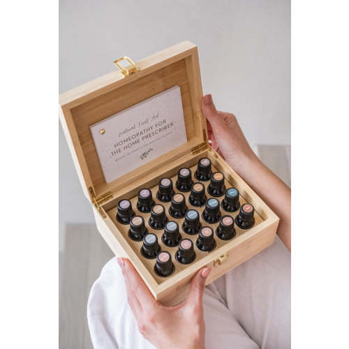 Homeopathic First Aid Kit ~ 20 Remedies + Timber Box