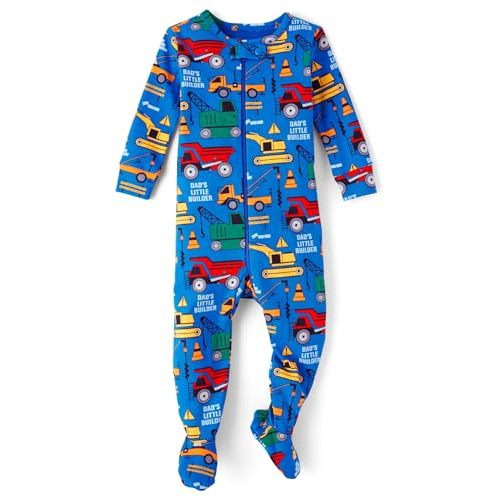 The Children'S Place Baby-Boys And Toddler Long Sleeve 100% Cotton Zip-Front One Piece Footed Pajamas
