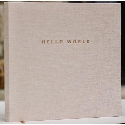 Linen Gender Neutral | Minimalist Keepsake Memory Book Photo Album for Baby Boy or Girl First 5 Years – A Milestone Book to Record Every Event from Birth to Age 5 (Linen)