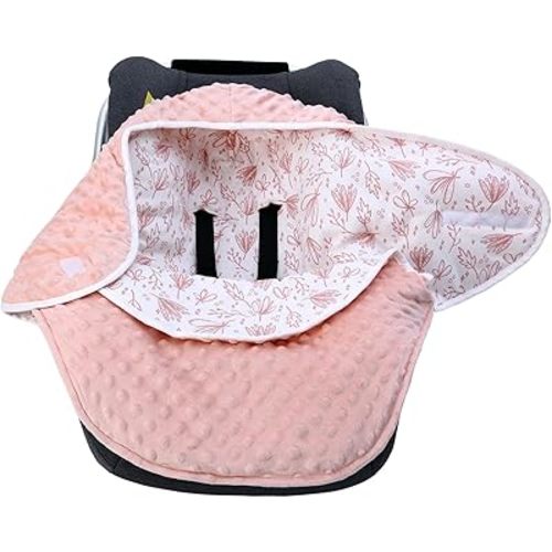 Miracle Baby Swaddle Blanket for Car Seats, Soft Pure Cotton Breathable Swaddle Wrap Safe for Boys Girls, Thick Padded Swaddle Sleep Sack for Infants 6-12 Months