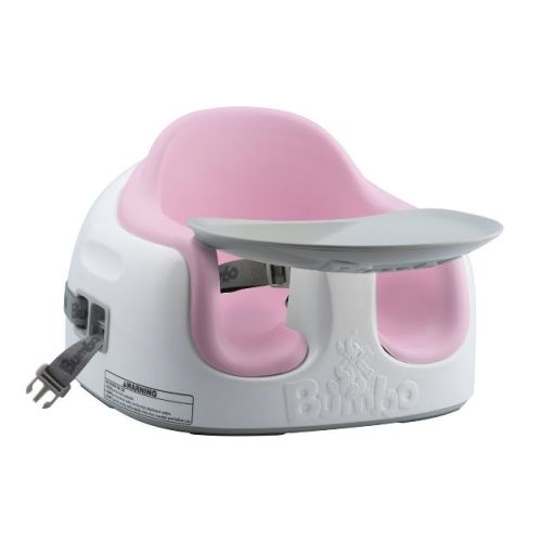 Bumbo Baby Infant Toddler Soft Foam Multi Seat With Removable Tray And Safety Buckle Straps For Kids' 6-36m - Pink