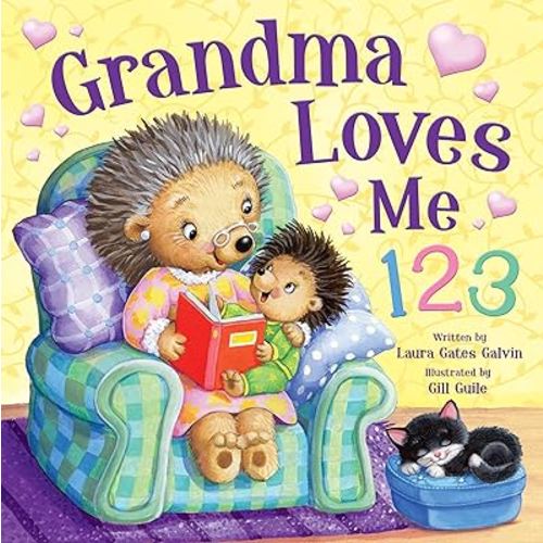 Grandma Loves Me 123 - Children's Picture Board Book for Toddlers | Learn to Count 1 to 10 | Rhyming Storytime Book with Adorable Animals & Bright Illustrations | Bedtime Story Book for Boys & Girls