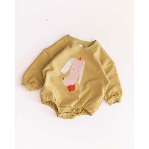 busy animal puff romper – Pigeon said please