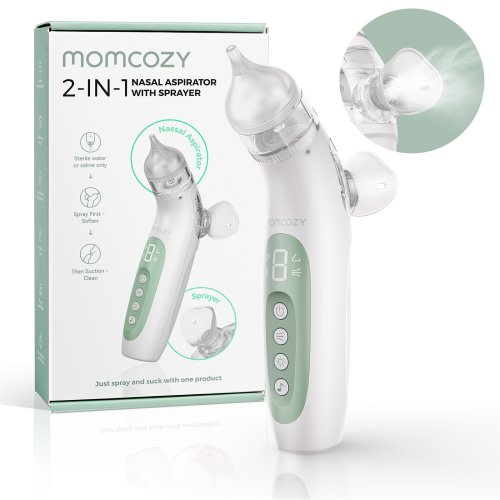 Momcozy 2-in-1 Spray & Suction Electric Nasal Aspirator - Green - No Size