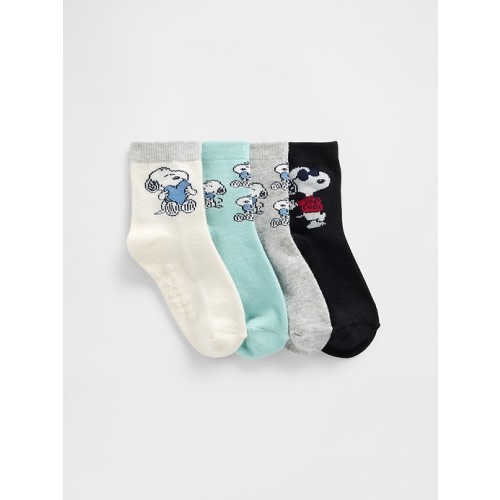 Baby & Toddler Snoopy Quarter Crew Socks (4-Pack)