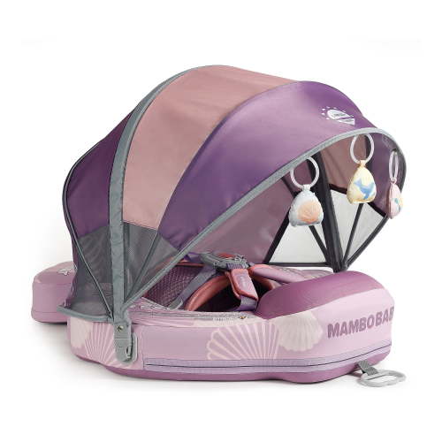 Mambobaby Baby Pool Float with 3D Canopy- Pink