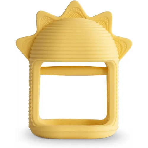 mushie Silicone Baby No-Drop Sun Teether Toy