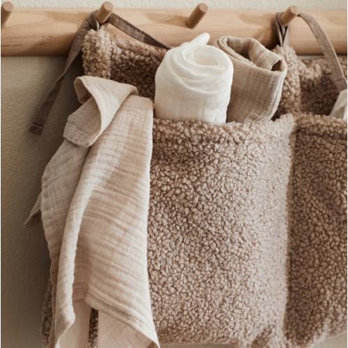 H&M 3-Pack Muslin Burp Cloths - Light Beige/White