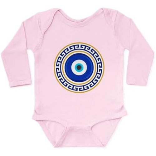 CafePress Greek Mati Evil Eye 4 Body Suit Cute Long Sleeve Infant Baby Bodysuit Romper