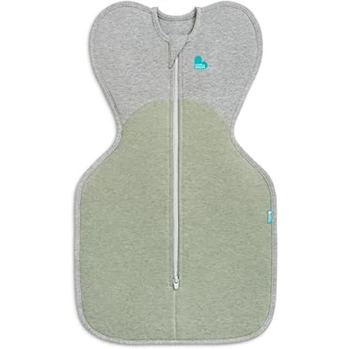 Love to Dream Swaddle UP, Baby Sleep Sack, Self-Soothing Swaddles for Newborns, Get Longer Sleep, Snug Fit Helps Calm Startle Reflex, Suitable for All Seasons, 1.5 TOG, 8-13 lbs, Olive