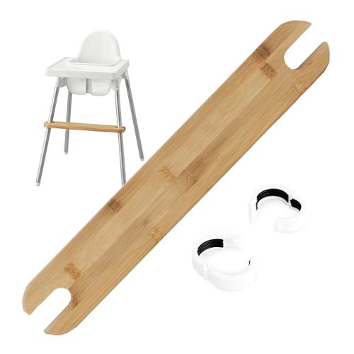 Adjustable Footrest for IKEA Antilop High Chair, Bamboo