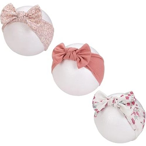 KIDOCHEESE Baby Girl Headbands with Bows Soft Elastics Hairbands Hair Accessories for Newborn Infant Toddler Kids