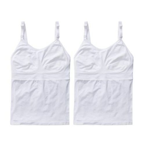 Ingrid & Isabel Basics Maternity Nursing & Pumping Cami Bundle 2 Pack White Size M