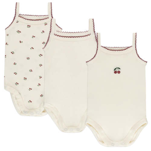3 Pack breathable Cherry Print Baby Undershirts – Ely's & Co.