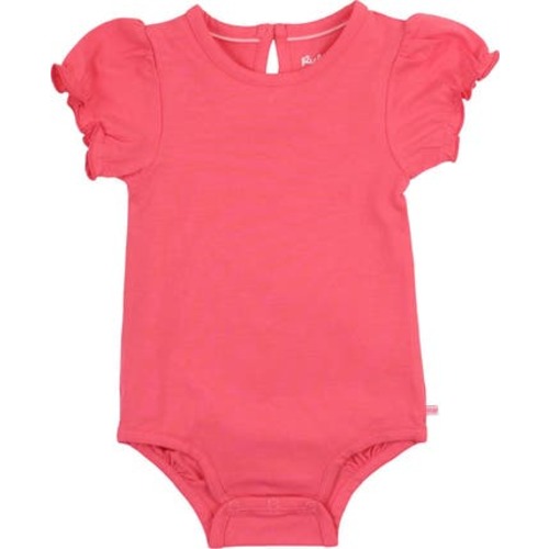 Baby/Toddler Girls Knit Puff Short Sleeve Bodysuit, 0-3M