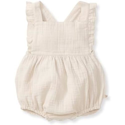 Burt's Bees Baby baby-girls Romper, 100% Organic Cotton One-piece Bubble Shortall and Layette Set Girl Outfit