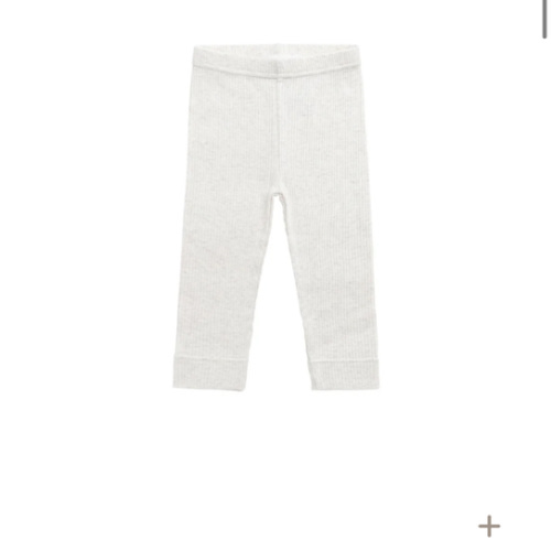 Organic Cotton Modal Everyday Legging - Oatmeal Marle
