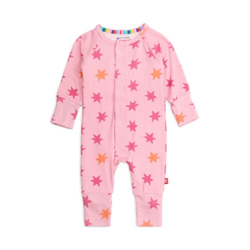 Cosmic Confetti Magnetic Convertible Footie, 0-3M