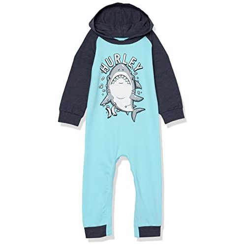 Hurley Baby Boy's Long Sleeve Hooded Coverall