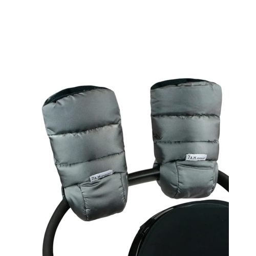 7AM Enfant Stroller Warmmuffs Gloves - Anti-Freeze Stroller Mittens for Handlebars, Water Repellent Hand Warmer Muff for Cold Weather, Plush Lined Stroller Warmmuffs | Winter Stroller Accessories