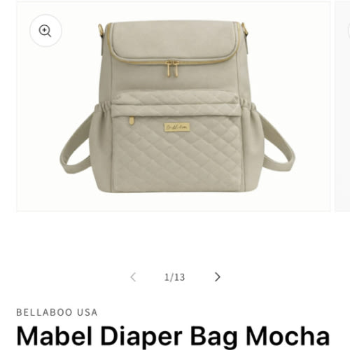 Deluxe Faux Leather Baby Diaper Bag | Multi-functional & Stylish – Bellaboo USA