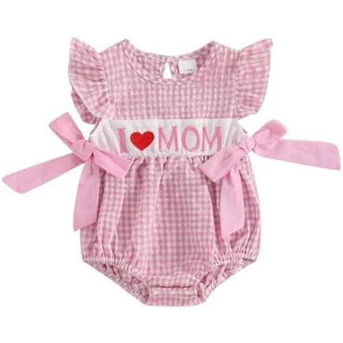 Socutebabe My First 4th of July Baby Girl Outfit Infant Fourth of July Bubble Romper Newborn Independence Day Clothes