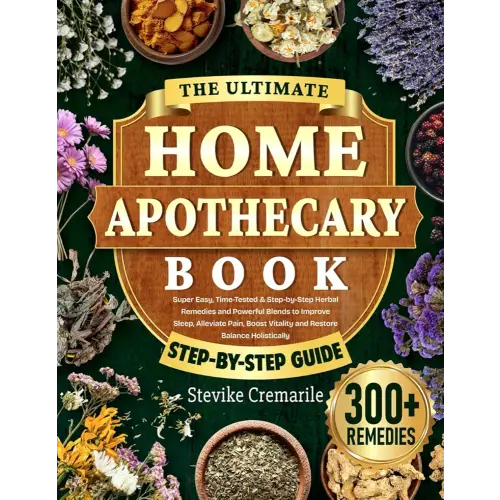 The Ultimate Home Apothecary Book: Super Easy, Time-Tested & Step-by-Step Herbal Remedies and Powerful Blends to Improve Sleep, Alleviate Pain, Boost Vitality and Restore Balance Holistically